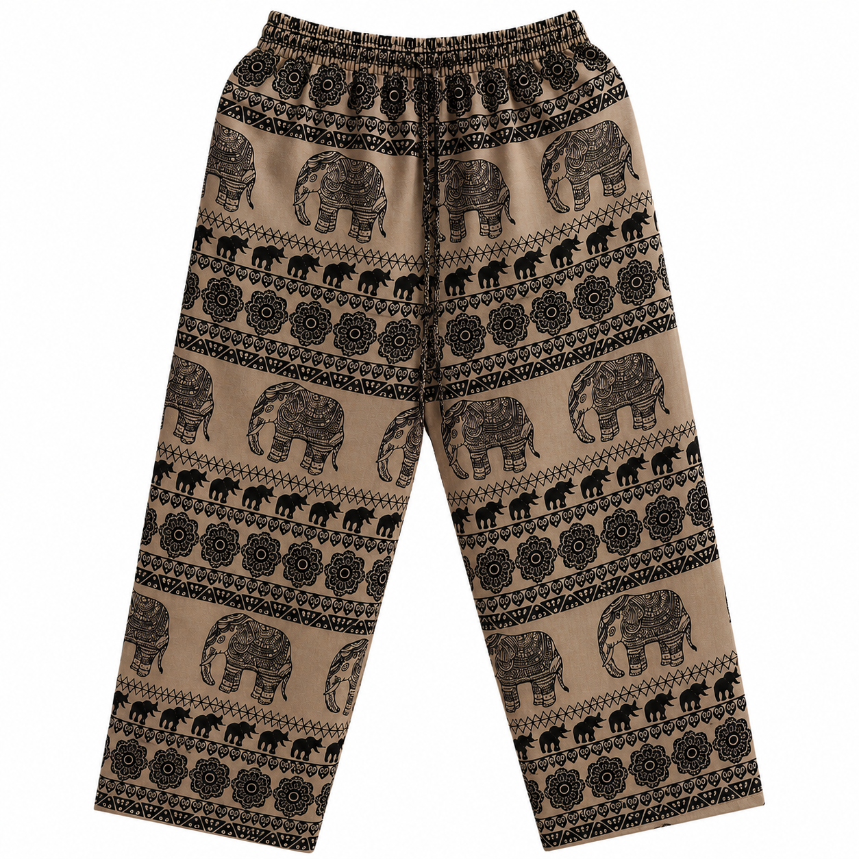 Thai Elephant Print Harem Pants – Lightweight & Relaxed Fit