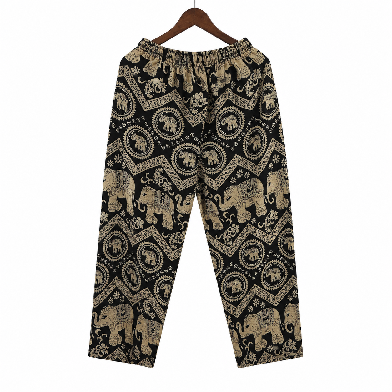 Thai Elephant Print Harem Pants – Lightweight & Relaxed Fit