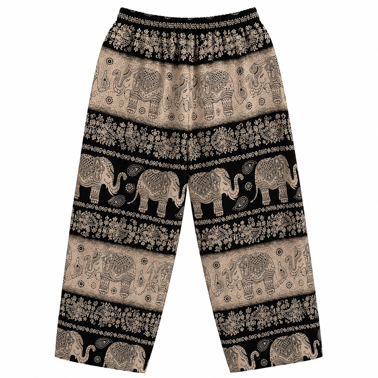 Thai Elephant Print Harem Pants – Lightweight & Relaxed Fit