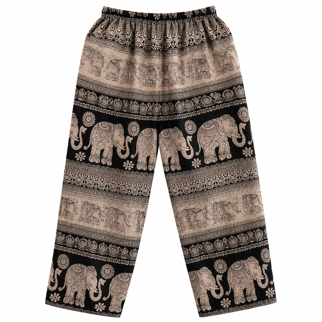Thai Elephant Print Harem Pants – Lightweight & Relaxed Fit