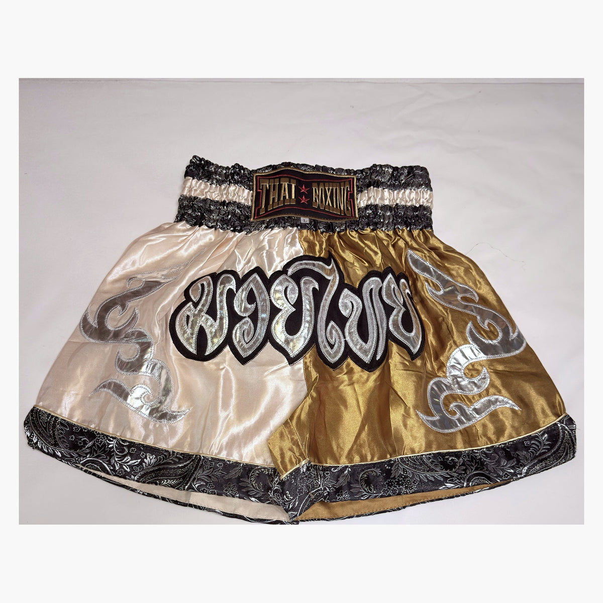 Traditional Thai Boxing Shorts – Embroidered Muay Thai Satin Shorts