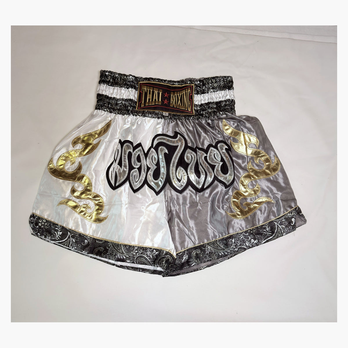 Traditional Thai Boxing Shorts – Embroidered Muay Thai Satin Shorts